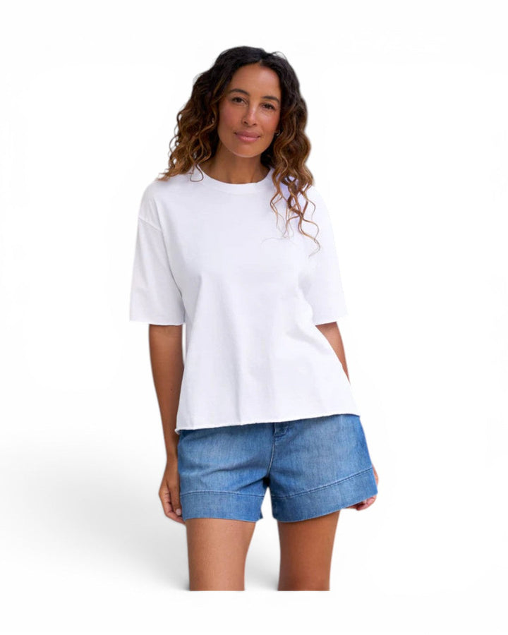 Frank &amp; Eileen Perry Nyc Crewneck Tee In White