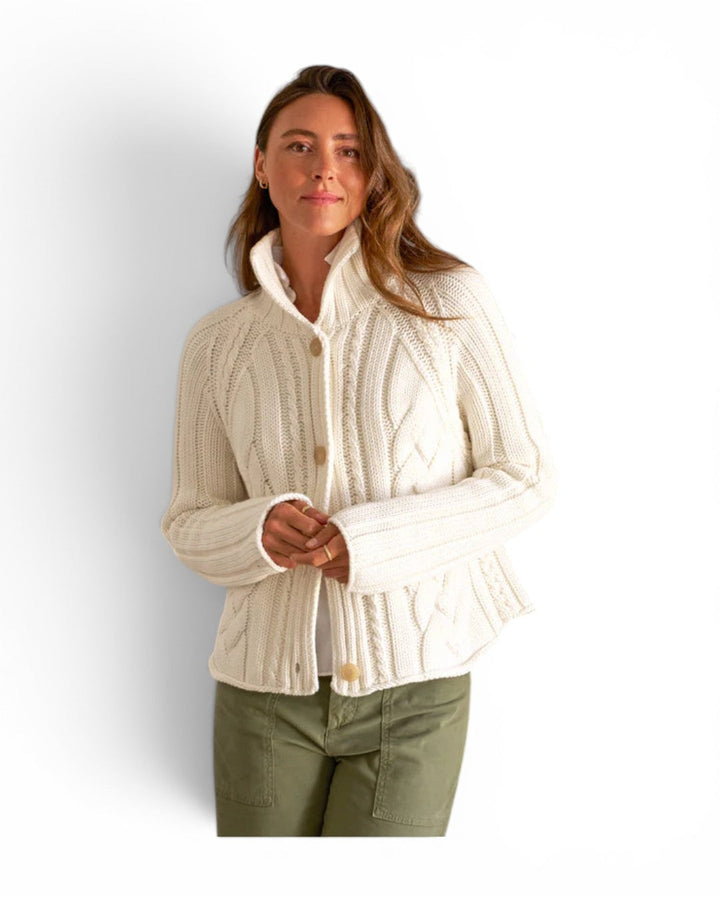Frank &amp; Eileen Mini Cotswolds Cardigan In Ivory