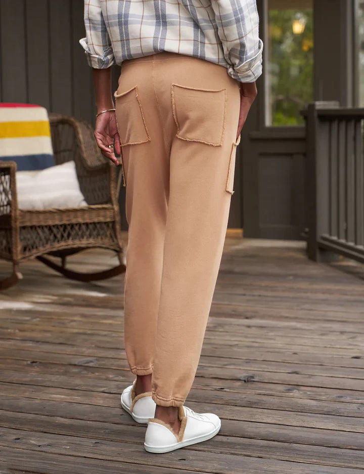 Frank &amp; Eileen Eamon Jogger Sweatpant In Camel
