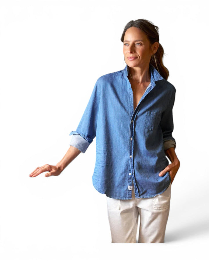 Frank &amp; Eileen Eileen Relaxed Button-Up In Vintage Stonewashed Indigo