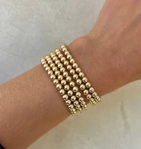 Karen Lazar Beaded Bracelet Yellow Gold Filled