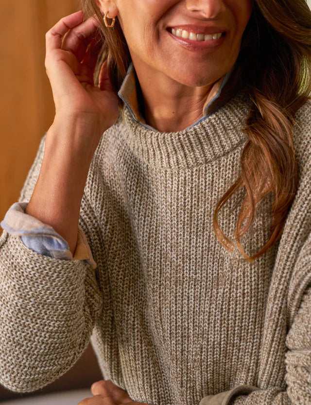 Frank &amp; Eileen Montecito Pullover Sweater In Dune