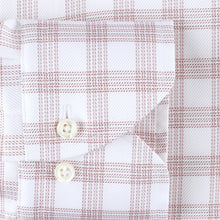 Load image into Gallery viewer, Stenstroms Windowpane Twill Shirt in Pink
