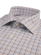 Load image into Gallery viewer, Stenstroms Brown Checked Twill Shirt
