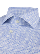 Load image into Gallery viewer, Stenstroms Dark Blue Checked Twill Shirt
