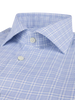 Stenstroms Dark Blue Checked Twill Shirt