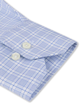 Load image into Gallery viewer, Stenstroms Dark Blue Checked Twill Shirt
