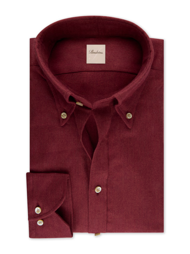 Stenstroms Dark Red Flannel Shirt