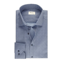 Load image into Gallery viewer, Stenstrom&#39;s Patterned Oxford Shirt in Navy Print
