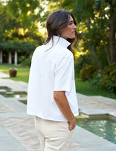 Load image into Gallery viewer, F&amp;E Patty Popover SS Henley in White

