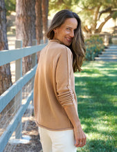 Load image into Gallery viewer, Frank &amp; Eileen Monterey Rolled Funnel Neck Sweater in Camel
