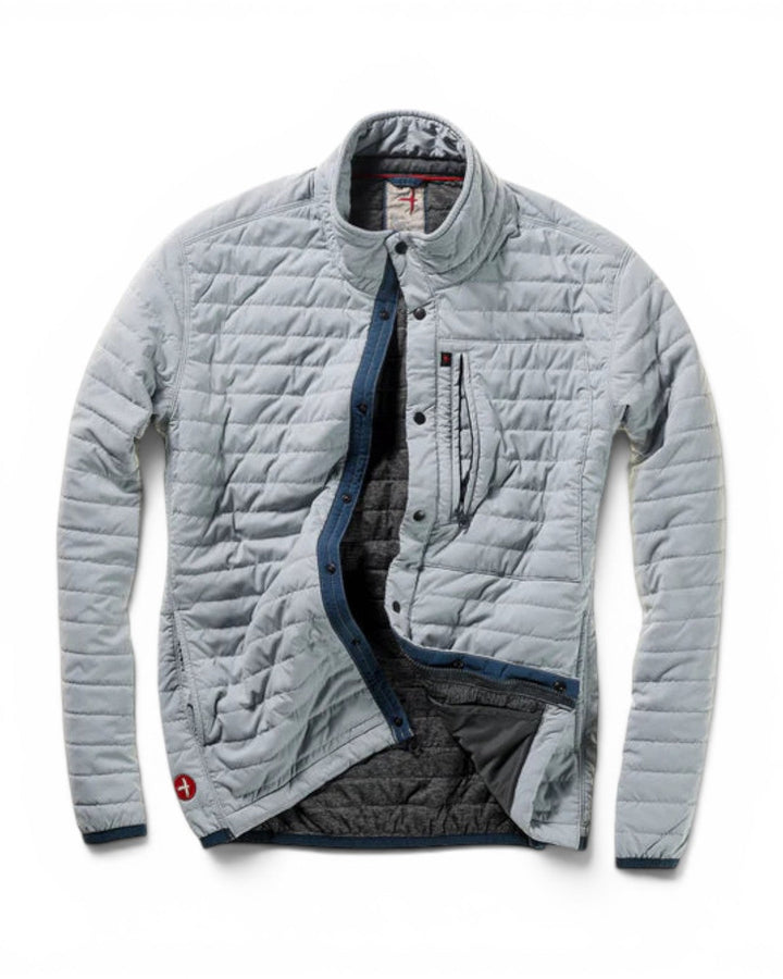 Relwen Windzip Jacket In Ghost Grey