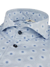 Load image into Gallery viewer, Light Blue Patterned Twill Shirt
