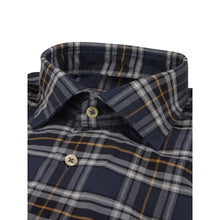 Load image into Gallery viewer, Stenstroms Casual Checked Oxford Shirt in Blue
