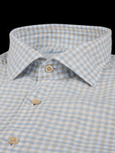 Load image into Gallery viewer, Stenstroms Blue Checked Linen Shirt
