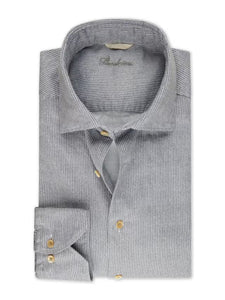 Grey Houndstooth Oxford Shirt