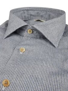 Grey Houndstooth Oxford Shirt