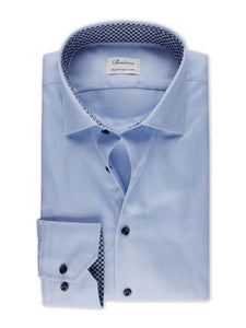 Light Blue Contrast Twill Shirt