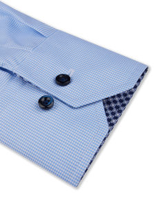 Light Blue Contrast Twill Shirt