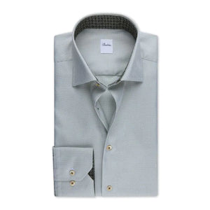 Stenstroms Light Green Contrast Shirt