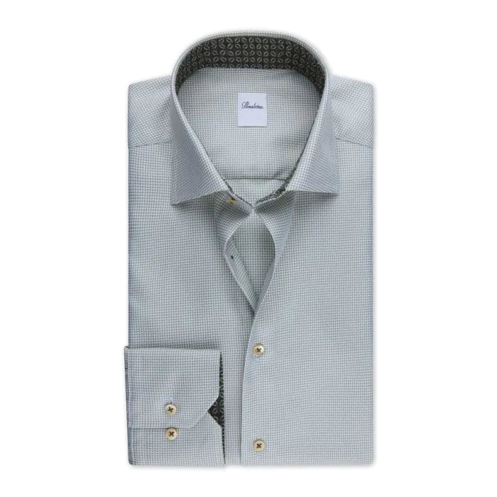 Stenstroms Light Green Contrast Shirt