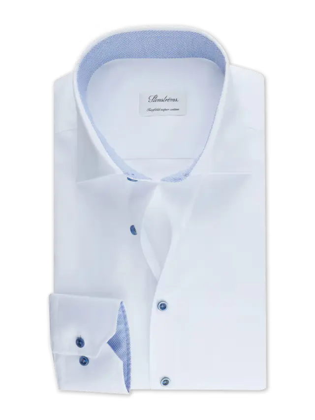 Stenstroms White Contrast Trim Collar