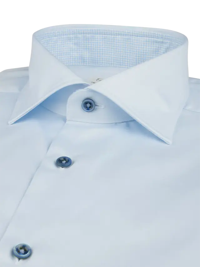 Stenstroms Blue Contrast Twill Shirt