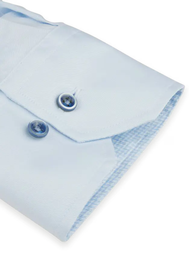 Stenstroms Blue Contrast Twill Shirt