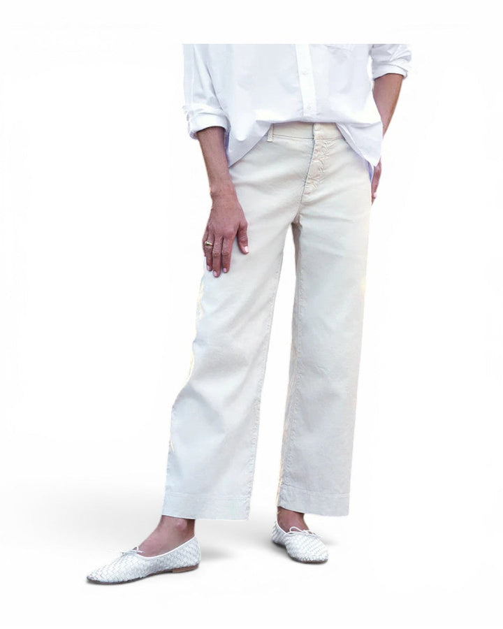 Frank &amp; Eileen Wexford Wide-Leg Linen Pant In Cement