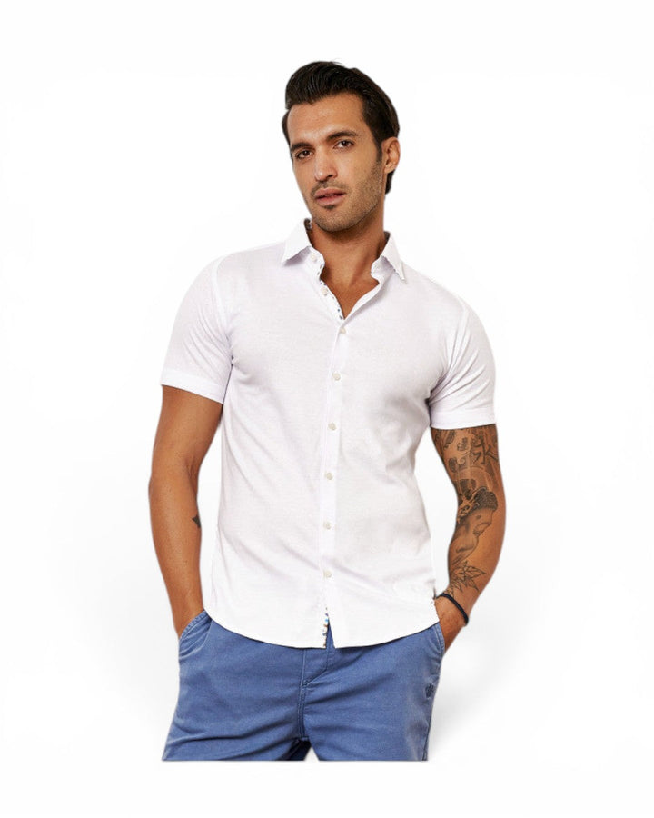 Desoto S/S Solid Jersey Shirt In White