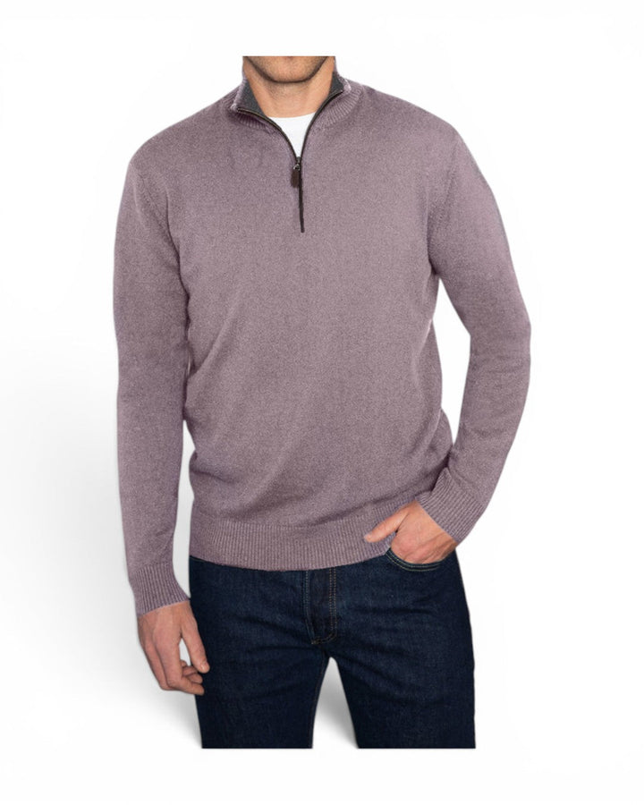 Kinross Suede Trim 1/4 Zip In Seal