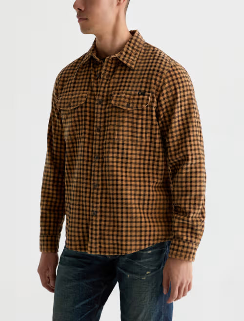 AG Miller CPO Shirt Mustard/Black Check