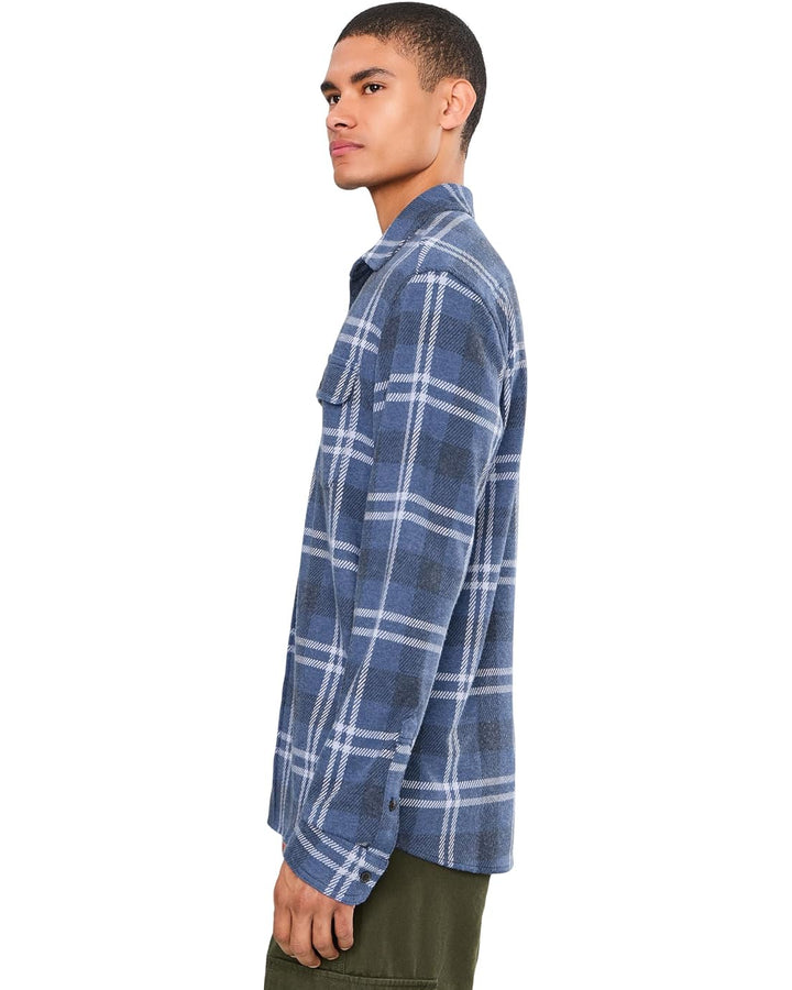 Faherty Mens Legend Sweater Shirt Blue Ridge Plaid