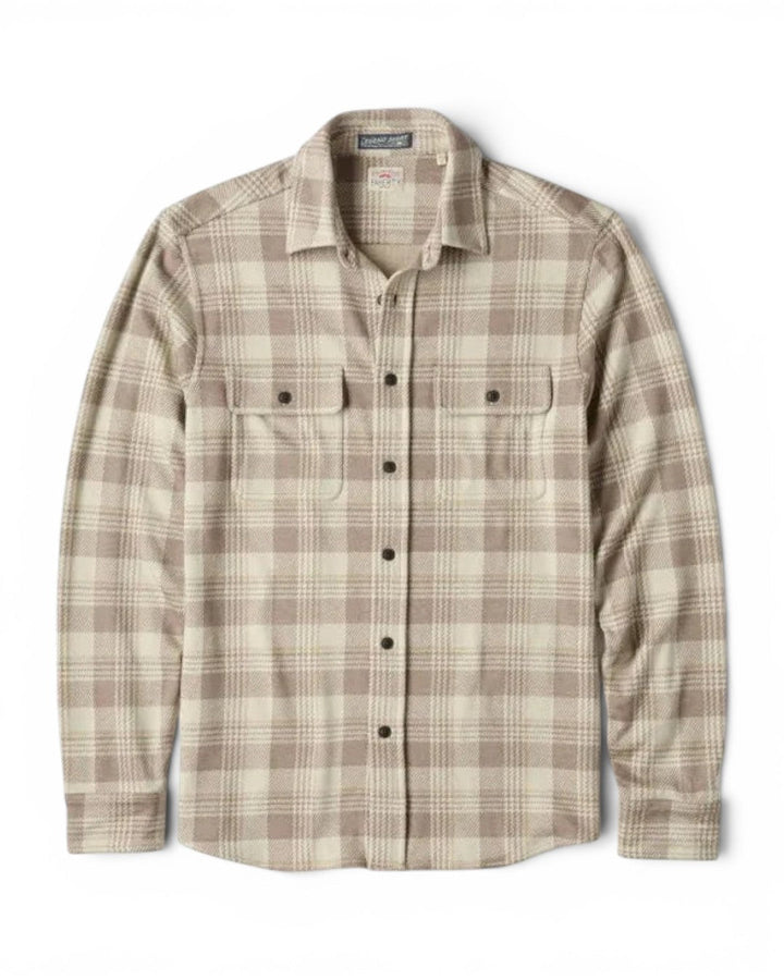 Faherty Legend Sweater Shirt In Sandbar Plaid