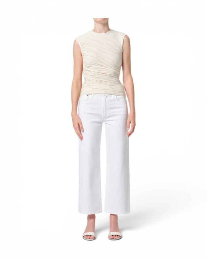Agolde Harper Crop Jean In Sour Cream