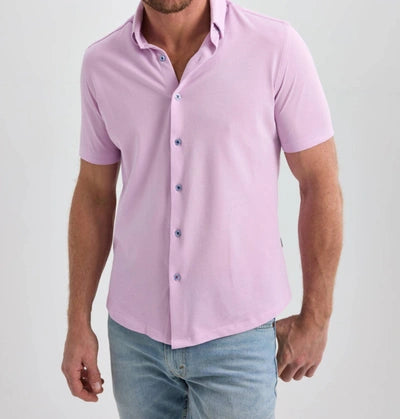 Stone Rose Ss Pique Lavender Shirt