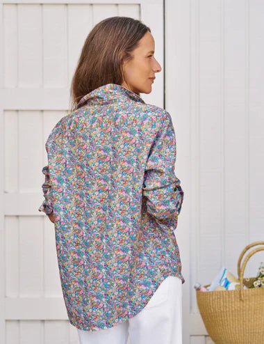 Frank &amp; Eileen Relaxed Button-Up in Multicolor Flowers