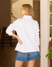 Load image into Gallery viewer, Frank &amp; Eileen Triple Fleece Popover Henley in White

