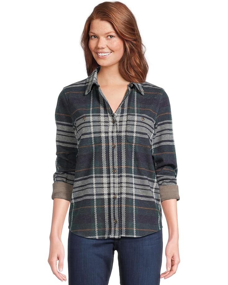 Faherty  Women's Legend Sweater Shirt - Blue Ridge Plaid