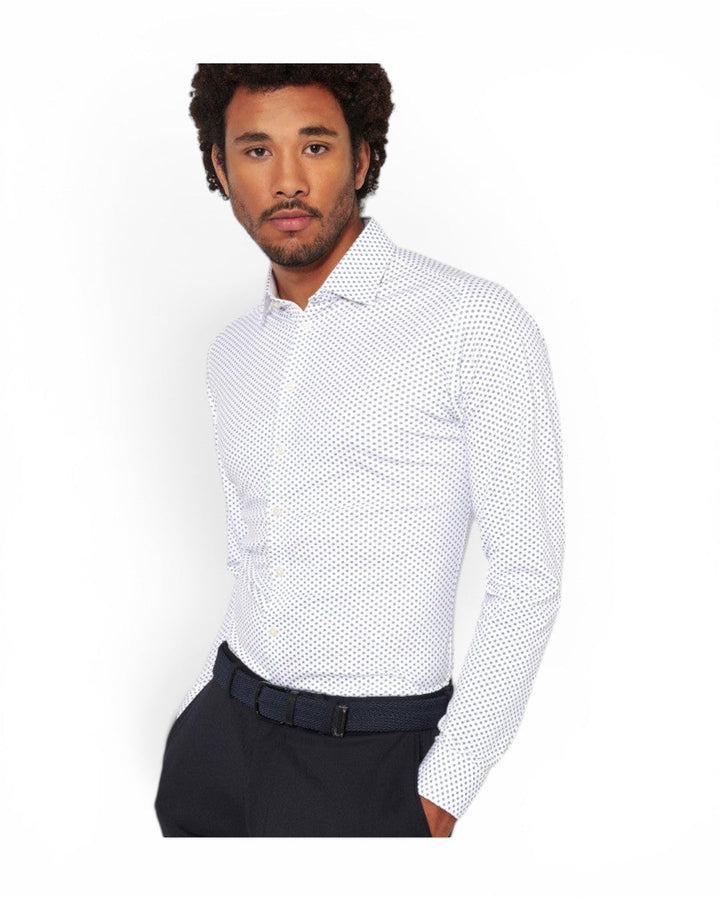 Desoto Print Long Sleeve In White Print