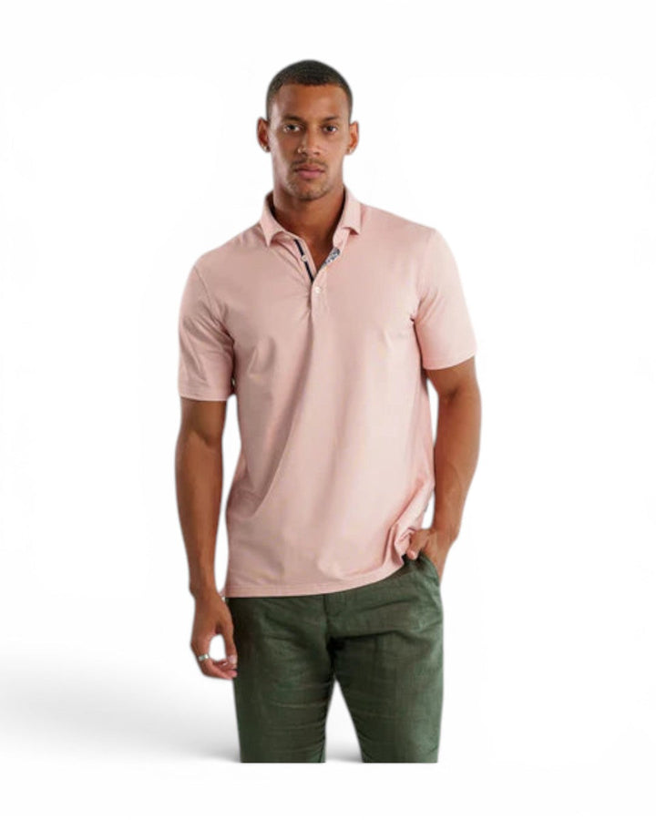 Stone Rose Birdseye Polo In Copper