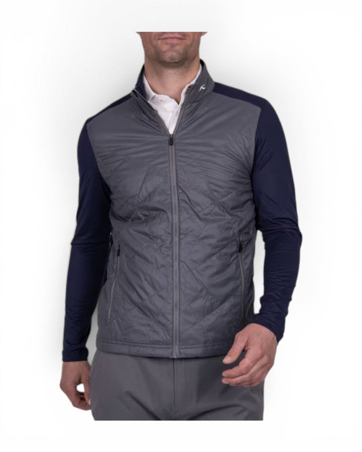 Kjus Retention Jacket In Steel Grey/Atlanta Blue