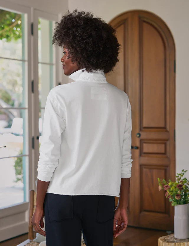 Frank &amp; Eileen Jersey Popover Henley In White