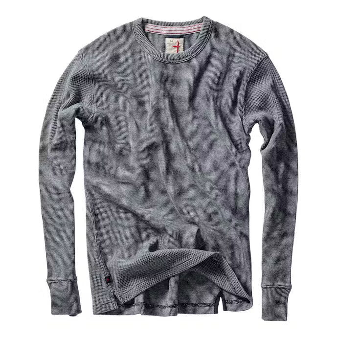 Relwen Bi-Waffle Crew Navy