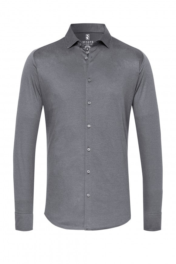 Desoto Ls Jersey Shirt In Grey