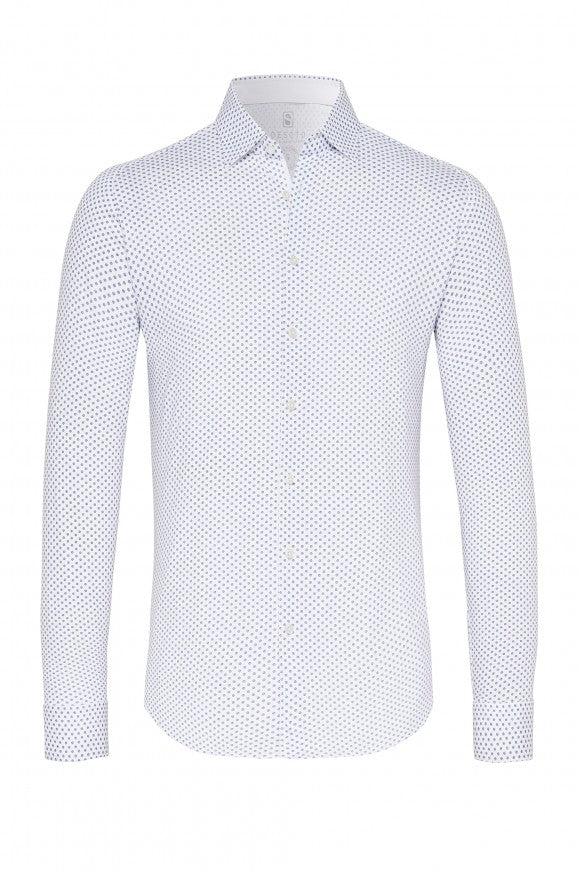 Desoto Print Long Sleeve In White Print