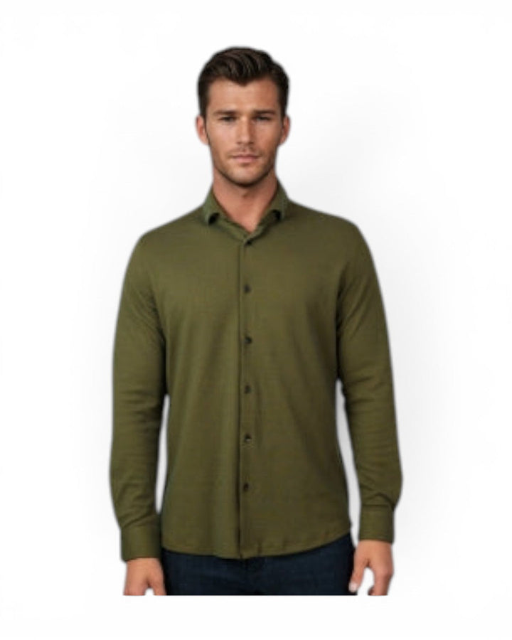 Stone Rose Origin L/S Shirt In Olive
