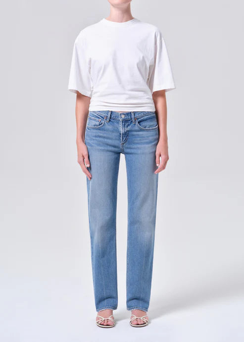 Agolde Low Rise Slim Jeans In Kindle