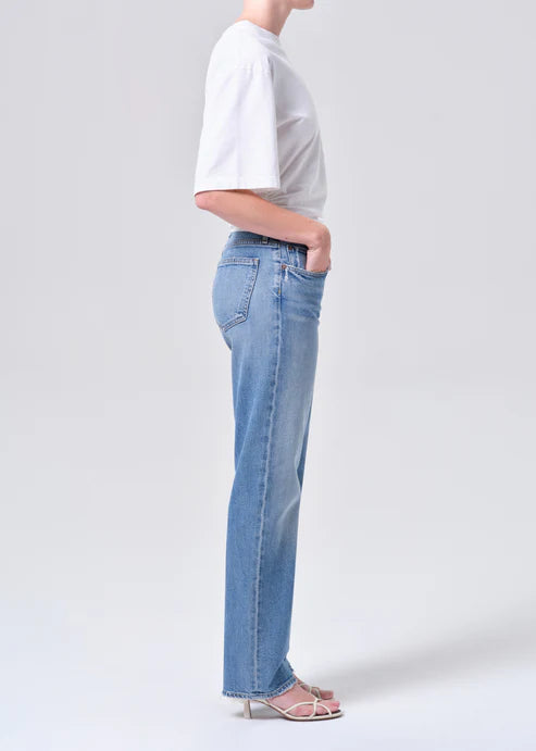 Agolde Low Rise Slim Jeans In Kindle