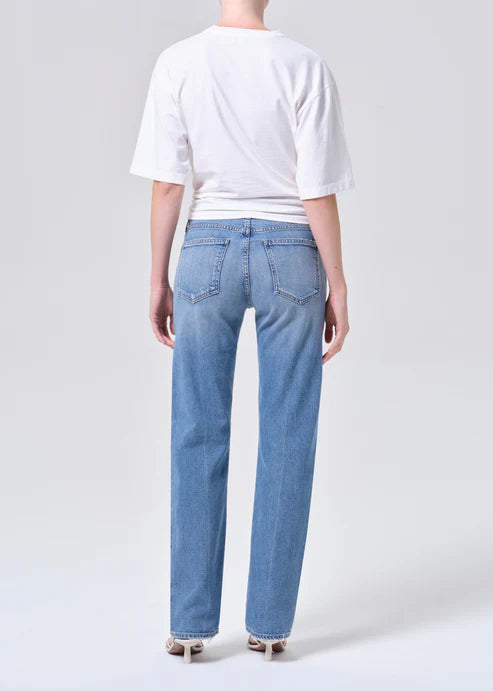Agolde Low Rise Slim Jeans In Kindle